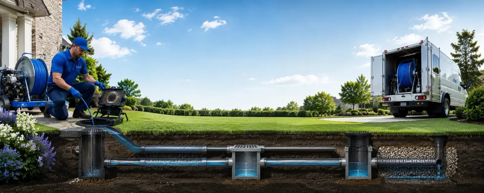 Outdoor drain cleaning information for Columbia, CA